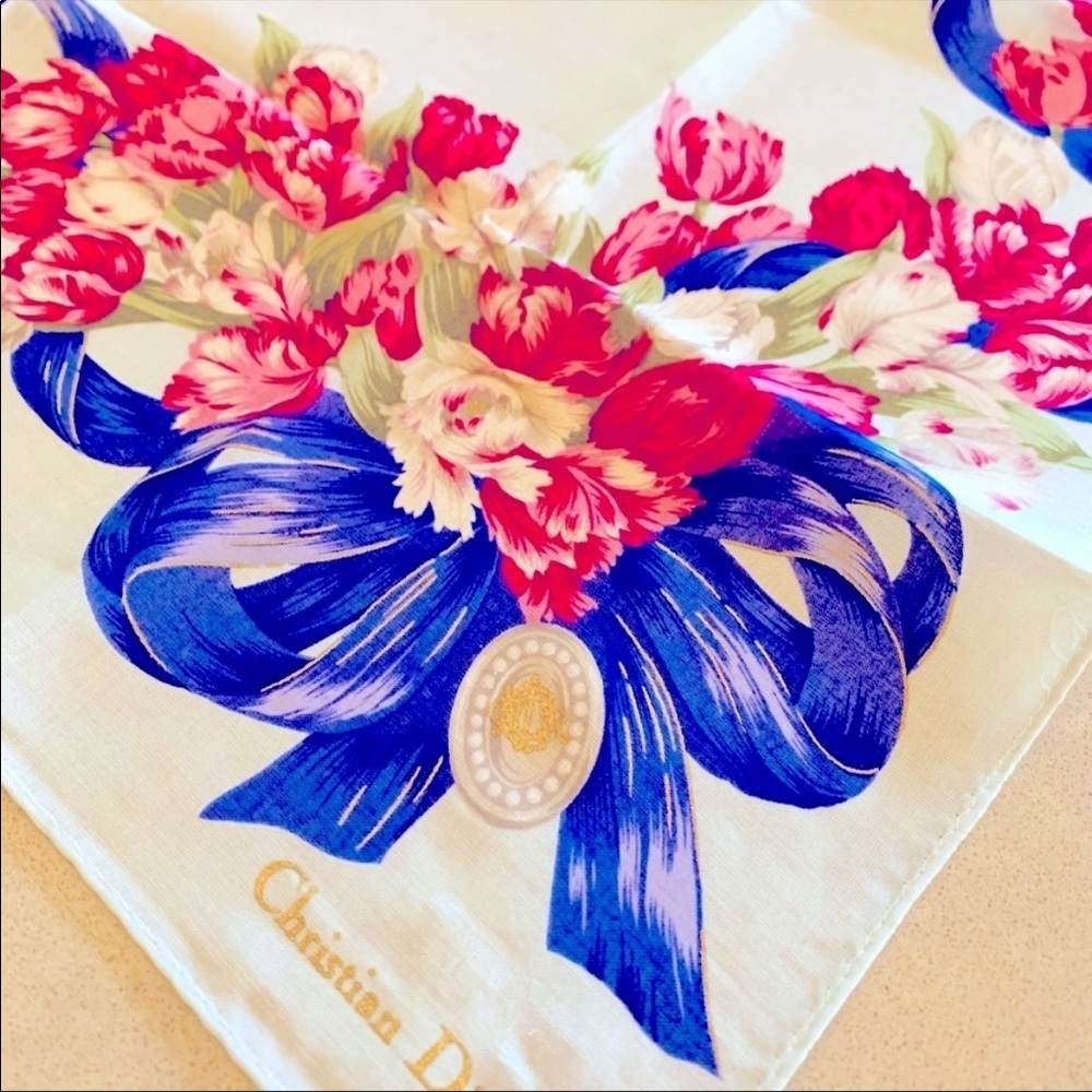 𝅺CHRISTIAN DIOR Scarf - 18”x18” - Picture 5 of 6